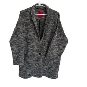 S. Oliver black and white jacket/blazer size US10 made in Turkey drop shoulder